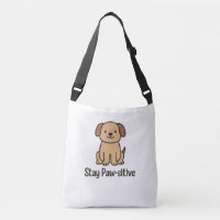 Title: Stay Paw-sitive – Cute Dog Design with Posi