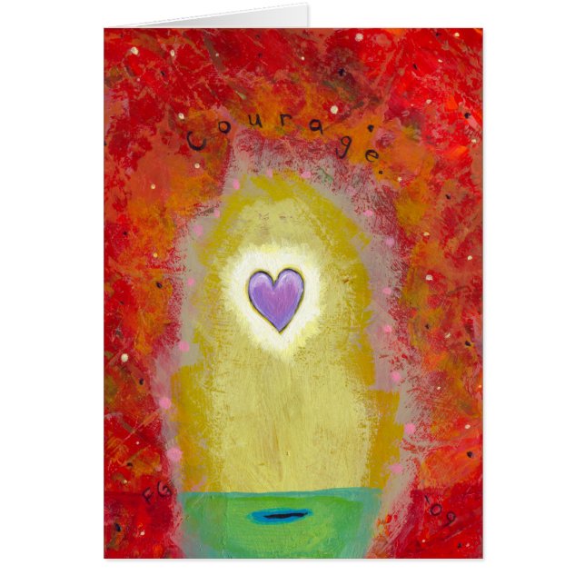 Title: Tiny Art #596 Purple heart courage PERSONAL (Front)