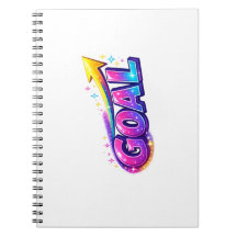 Title Vibrant GOAL Spiral Photo Notebook