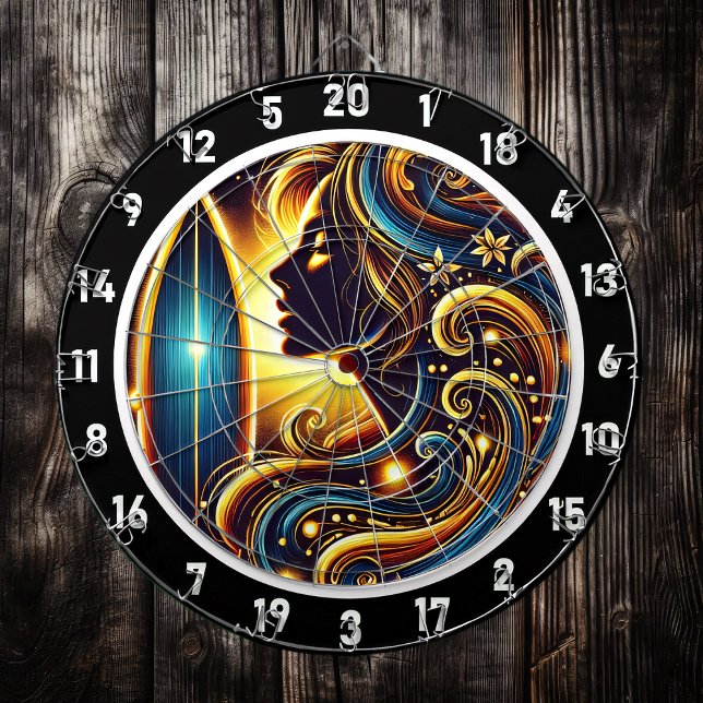 Title: Wave Rider's Golden Escape Dartboard (Creator Uploaded)