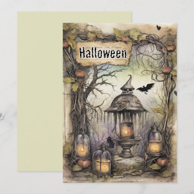 Title: Whisperlight Ritual  Holiday Card (Front/Back)