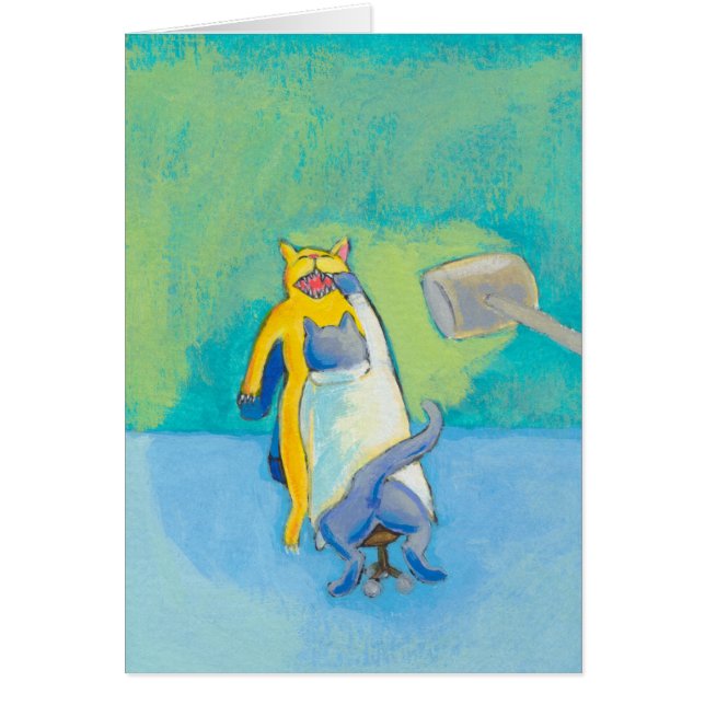 Titled: Cat Dentist - unique whimsical PERSONALIZE (Front)
