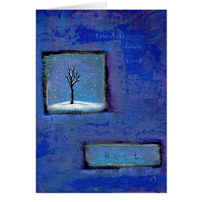 Titled:  (In Motion) Rest - Essential down time (Front)