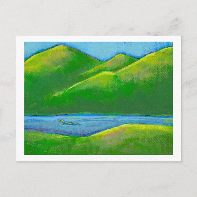 Titled:  Privacy - maybe the Loch Ness monster Postcard (Front)