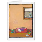 Titled: Sick Puppy - adorable art cold flu health