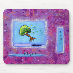 Titled: Tiny Art #597 - Tree. Flyer. ART Mouse Pad