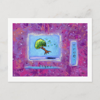 Titled: Tiny Art #597 - Tree. Flyer. ART Postcard