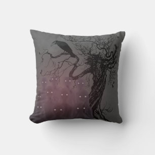 TitleGothic Dark Creature Collective Unsettling Ho Throw Pillow