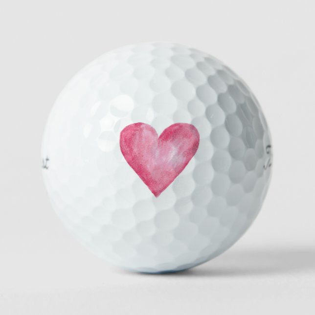 Titleist 2023 Pro V1 Watercolor heart Golf Balls (Front)