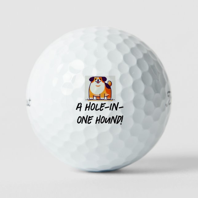 Titleist custom Cute Doggy Golf Balls  (Front)