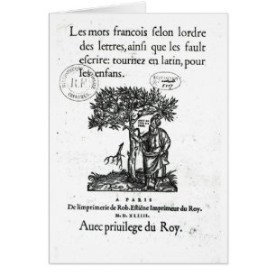 Titlepage du premier dictionnaire Français-Latin