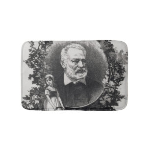 Titlepage first edition of 'Les Miserables' Bath Mat