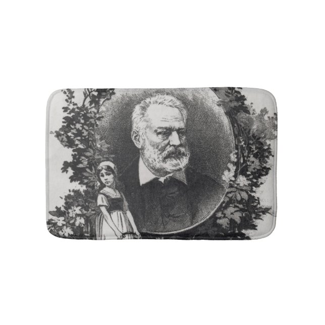 Titlepage first edition of 'Les Miserables' Bath Mat (Front)