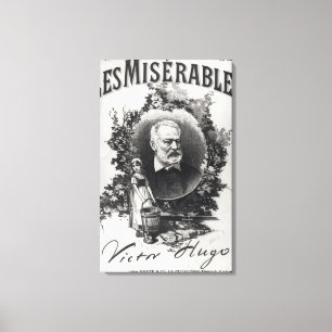 Titlepage first edition of 'Les Miserables' Canvas Print