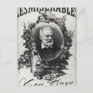 Titlepage first edition of 'Les Miserables' Postcard
