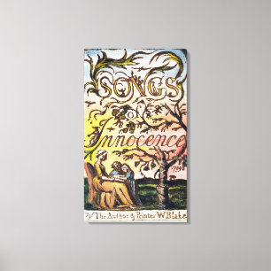 Titlepage from 'Songs of Innocence and of Experien Canvas Print