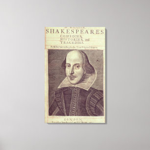 Titlepage of 'Mr. William Shakespeares Canvas Print