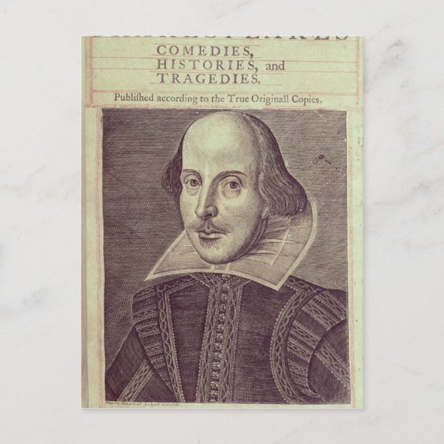 Titlepage of 'Mr. William Shakespeares Postcard (Front)