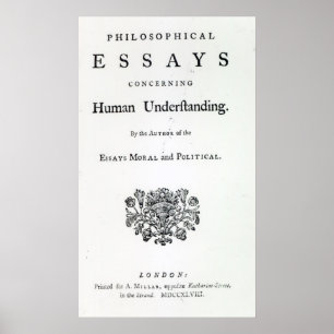 Titlepage of 'Philosophical Essays Poster