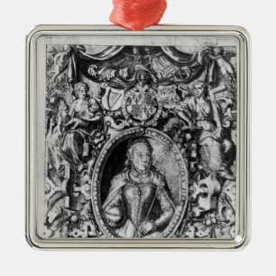 Titlepage of the Bishop's Bible, pub. in 1568 Metal Ornament