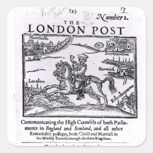 Titlepage of 'The London News' Square Sticker