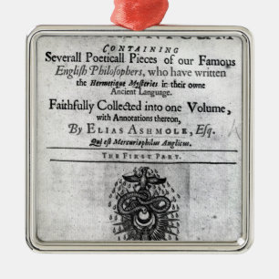 Titlepage 'Theatrum Chemicum Britannicum' Metal Ornament