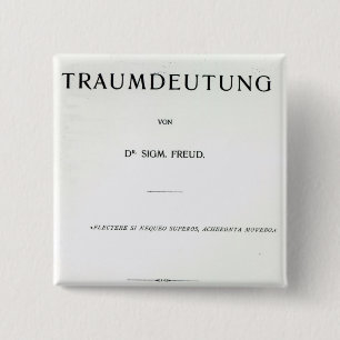 Titlepage to Die Traumdeutung by Sigmund Freud 2 Inch Square Button