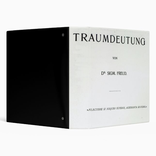 Titlepage to Die Traumdeutung by Sigmund Freud Binder (Background)