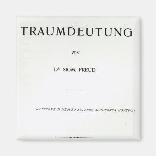 Titlepage to Die Traumdeutung by Sigmund Freud Magnet