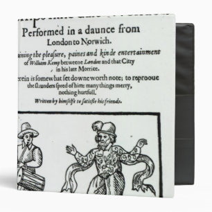Titlepage to William Kemp's Binder