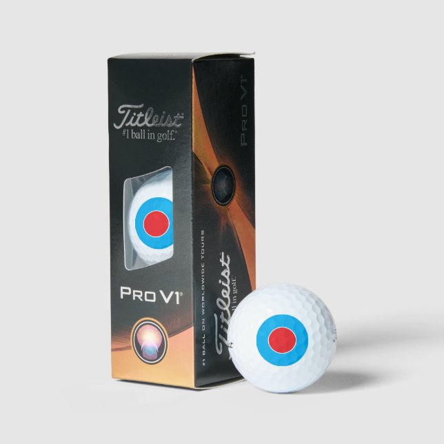 Titlist Golf Balls - STRIKE ZONE - blue & red  (Packaging)