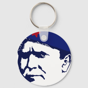 Tito josip Broz Portrait illustration Keychain