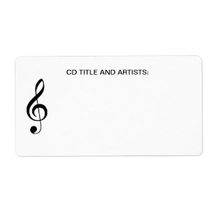 Titre CD de musique de note musicale et