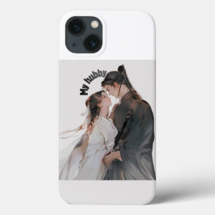 Titre : Coque iPhone 13 pour couple d'anime romant