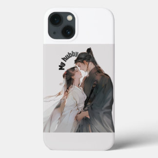 Titre : Coque iPhone 13 pour couple d'anime romant