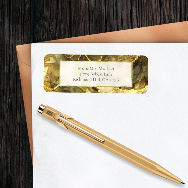 Titre d'adresse de retour de Topaz Noir d'or (Créateur téléchargé)