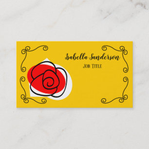 Titre de carte de visite Coins des Roses Espagnole