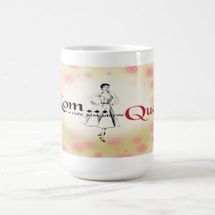 Titre de maman juste au-dessus de tasse de la