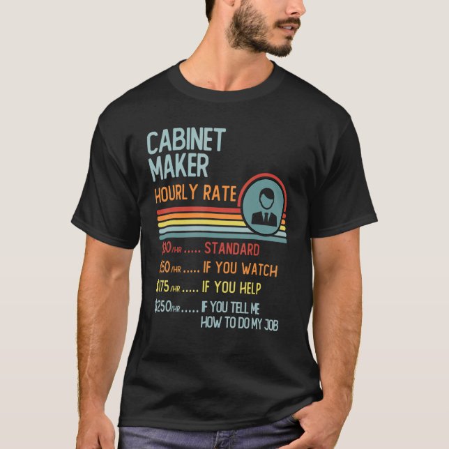Titre du travail rétro du T-shirt du fabricant d'a (Devant)
