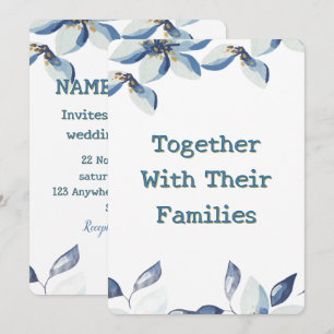 Titre : Élégante invitation de mariage personnalis