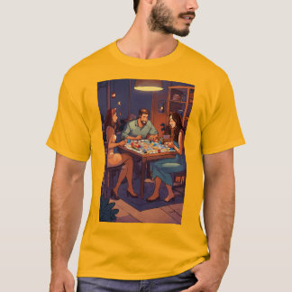 Titre : "Game Night Galore : Pop Art T-Shirt Desig