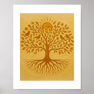 *Titre : *"Roots of Harmony - Poster artisanal WaP