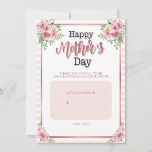 Titulaire de carte cadeau de fête des mères