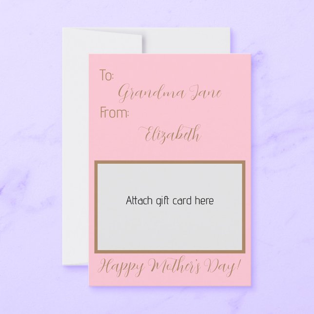 Titulaire de carte cadeau de fête des mères (Créateur téléchargé)