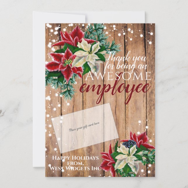 Titulaire de carte cadeau de Merci de Noël (Devant)