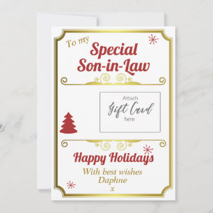 Titulaire de carte cadeau de Noël Son In Law