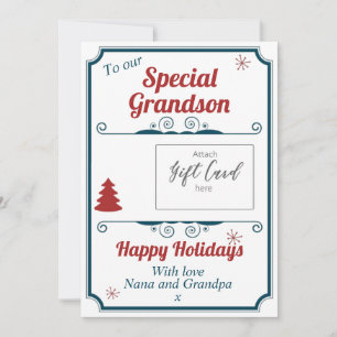 Titulaire de la carte cadeau de Noël Grandson