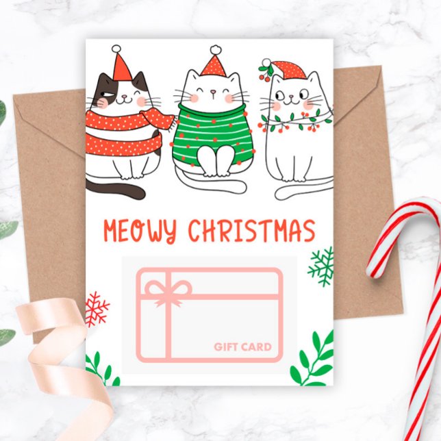 Titulaire de la carte cadeau de Noël Meowy (Créateur téléchargé)