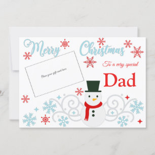 Titulaire de la carte cadeau de Noël traditionnel