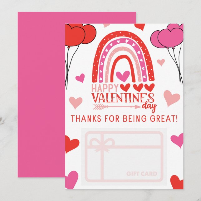 Titulaire d'une carte cadeau de Merci de la Saint- (Devant / Derrière)